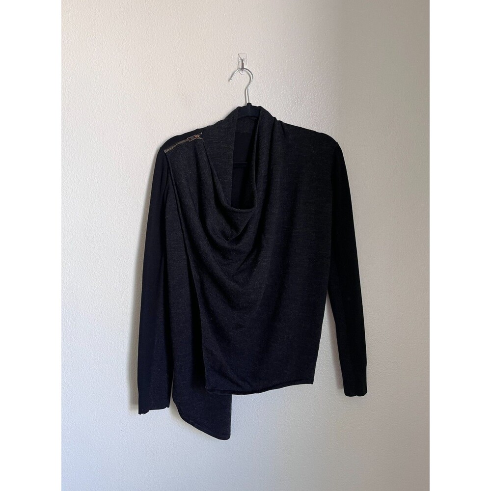 AllSaints Drina Cardigan in Heather Black Size US 0